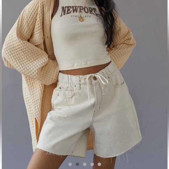 BDG Pants - BDG Women's Cream Shorts